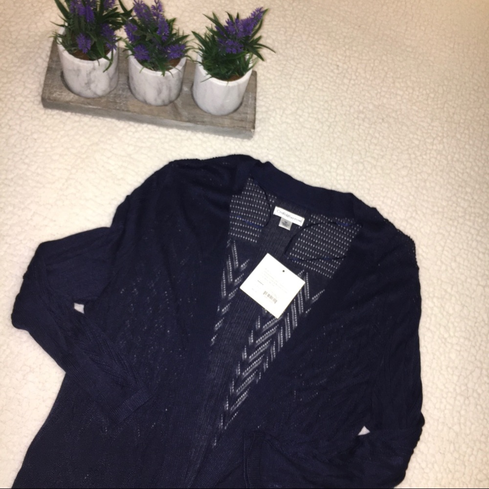NWT Navy Cardigan